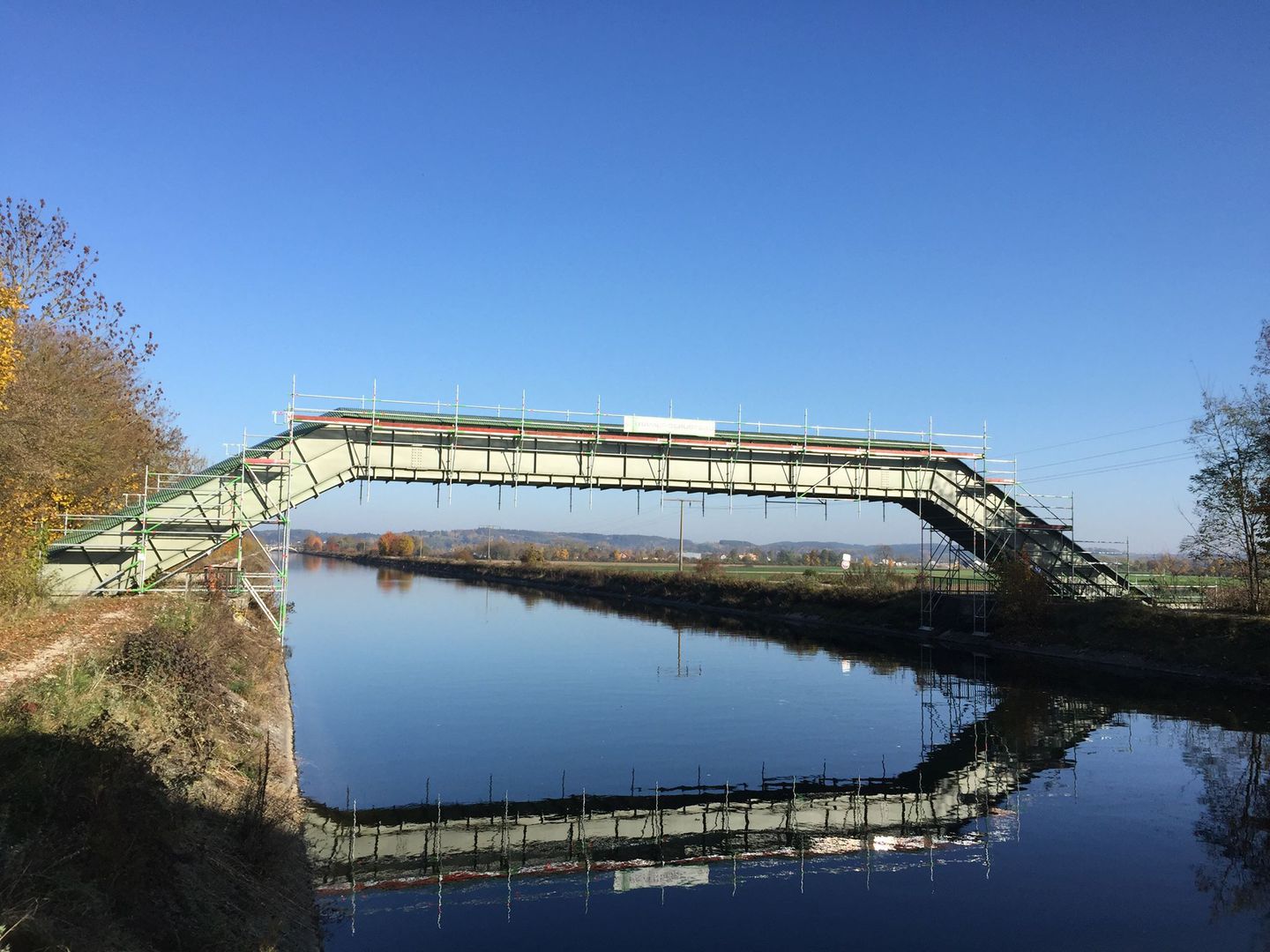Hänggerüst - Brücke - Isarkanal